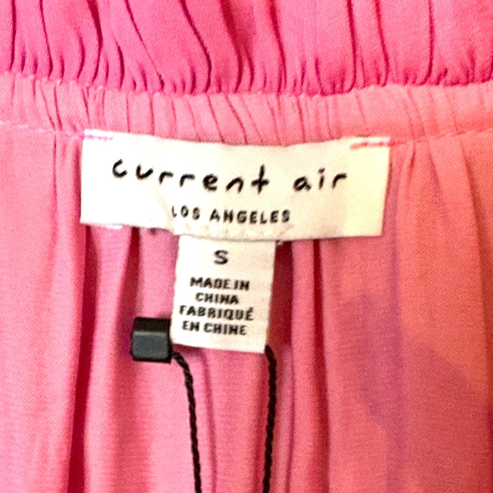 NWT Current Air Women’s Pink Ruffled Collar Blouse - Picture 2 of 7